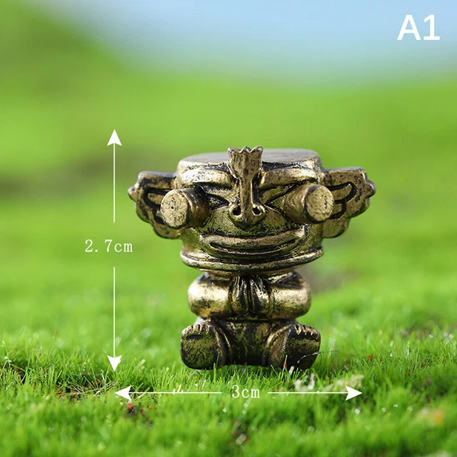 Estatuillas en miniatura Sanxingdui micro paisaje decoración artesanal retro St