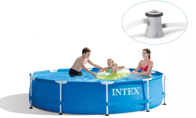 Piscina fuori terra Intex 28202 Frame rotonda cm 305 x 76 con pompa filtro Rotex