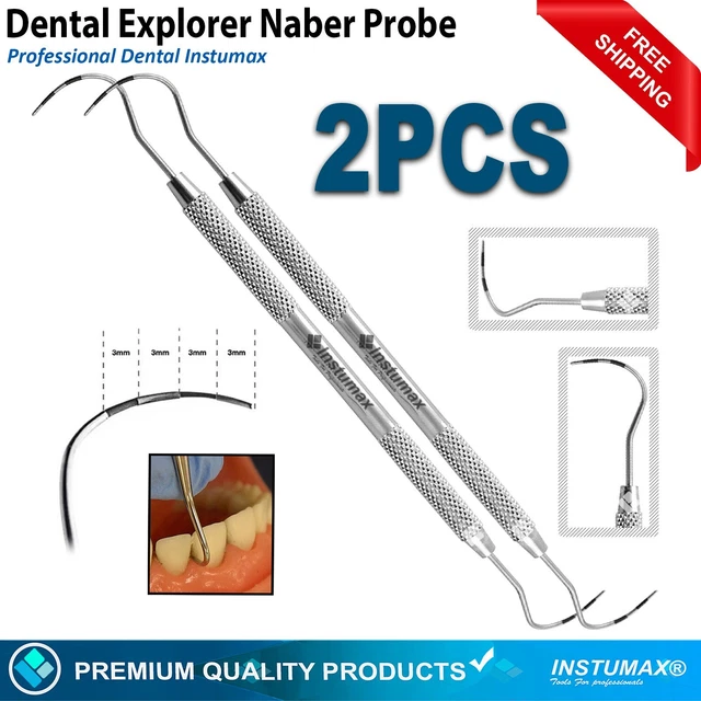 Sonde Parodontale Dentaire | Sonde Ball Tip Colorée CE | Instrument Diagnostic