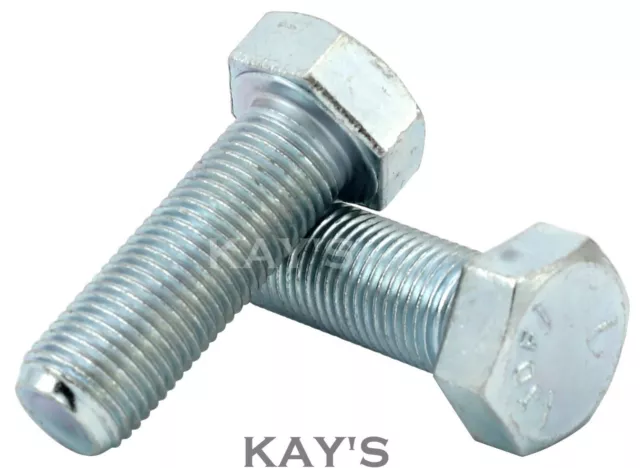 Unf Set Screws Fully Threaded Hexagon Bolts Zinc Plated, 1/4,5/16,3/8,7/16,1/2"