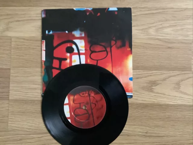 Single 7” - U2 – The Fly, 1991 single 7" vinyl record + sleeve