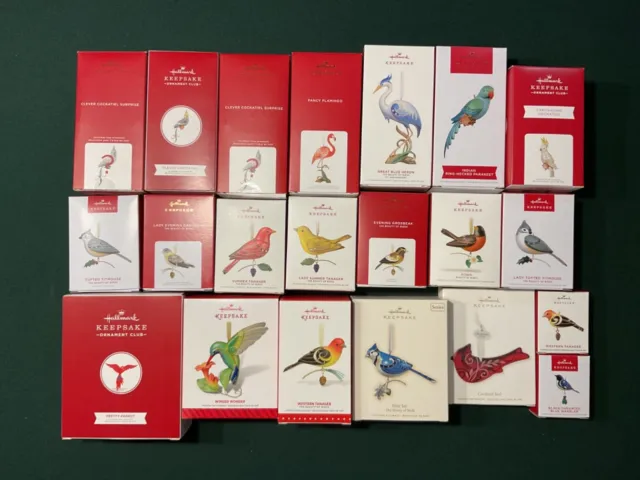 Hallmark Keepsake BEAUTY OF BIRDS 2007-2022 Ornaments, $9 & Up - You Pick