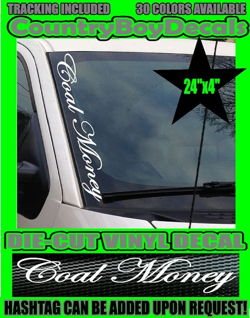 COAL MINER Deeper I Go * B * Vinyl Decal Sticker Diesel Truck County Car MUD 4X4 - Foto 5