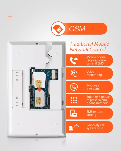 DG-HAMB 2G WIFI 433 MHHZ fai da te kit sistema di allarme sicurezza casa intelligente app tuya 3