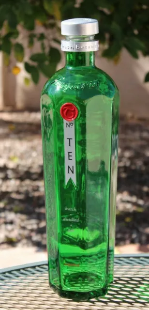 HUGE Big 18" Tanqueray No.10 Gin Bar Display Promotional Green Empty Bottle NoS