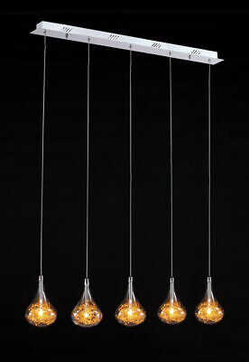 Verre Luminaire Suspendu Or Drahtschirm Suspensions Lampe à Manger Cuisine LED