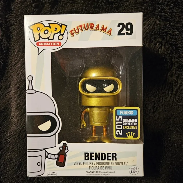 Funko Pop! Futurama 29 Bender Vinyl Figure Gold Exclusive