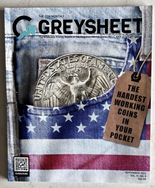 September 2023 Coin Dealer Newsletter Cdn Monthly Greysheet -New-
