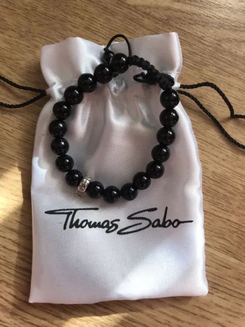 Véritable bracelet charme perles Thomas Sabo en noir 3