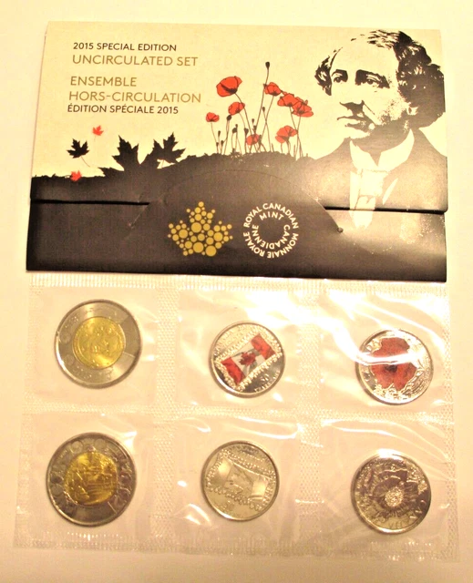 Canada 2015 Special Edition Uncirculated 6 coin set - PL