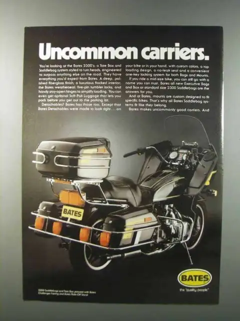 1981 Bates 2300 Tote Box And Saddlebag System Ad