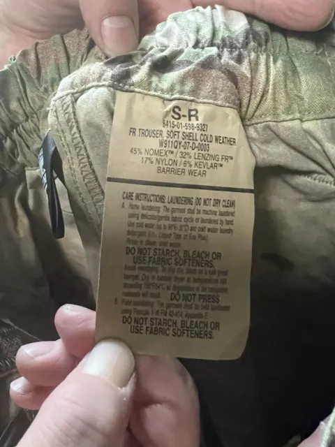 NEW  OCP   L5   FR  Soft Shell Cold Weather Trousers ** SIZE: Small Regular