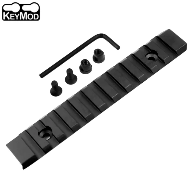 Keymod 11 Slot 5 inch Picatinny Weaver Rail Section - Aluminum