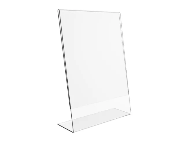 Menu Holder Counter Display Stands Lean Back Poster Holder Clear  PlasticA4A5 A6 