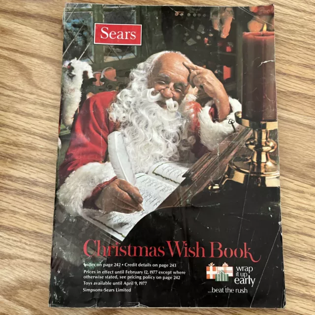 VINTAGE SEARS CHRISTMAS Wish Book 1976 Fashion Catalog Toys Electronics