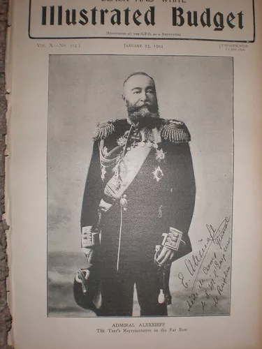 Printed Photo Russia Admiral Alexeieff 1904