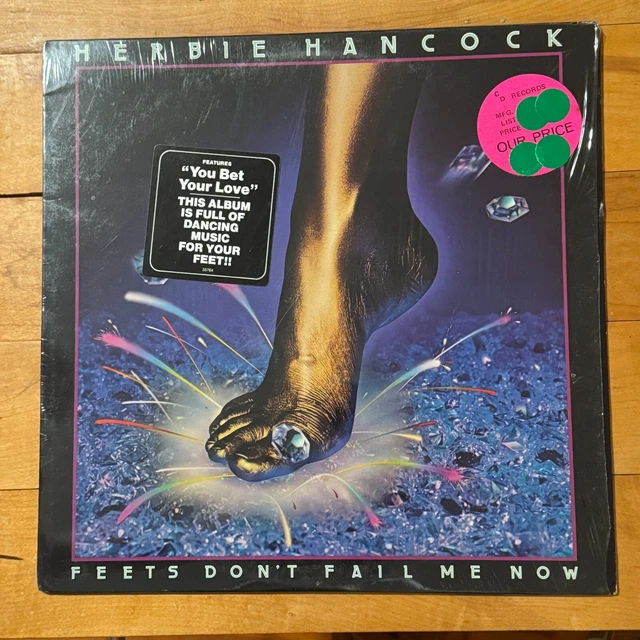 LP ELECTRONIC JAZZ Funk Herbie Hancock Feets Don't Fail Me Now Columbia
