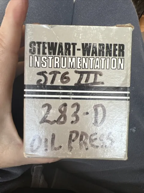 Stewart Warner Stage III Oil Press NOS 283-D