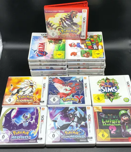 1 SPIEL AUS AUSWAHL WÄHLEN für Nintendo 3DS, 2DS, New 3DS, Pokemon Mario