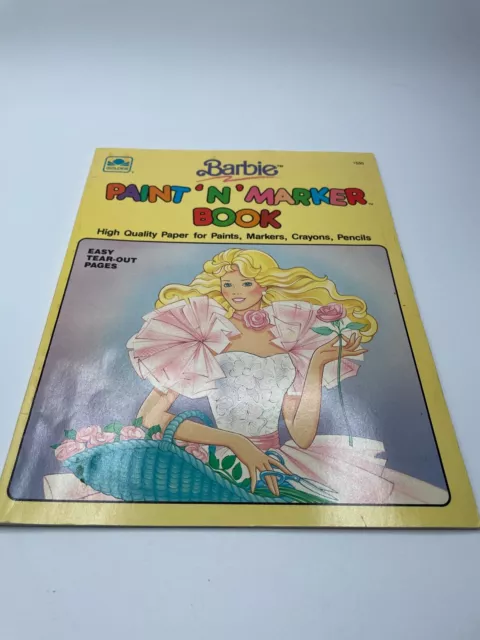 Vintage Barbie Giant Coloring Book (140 pages) Golden Book 1983
