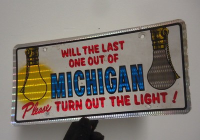 RARE.VINTAGE WILL THE last person turn out lights michigan vinyl