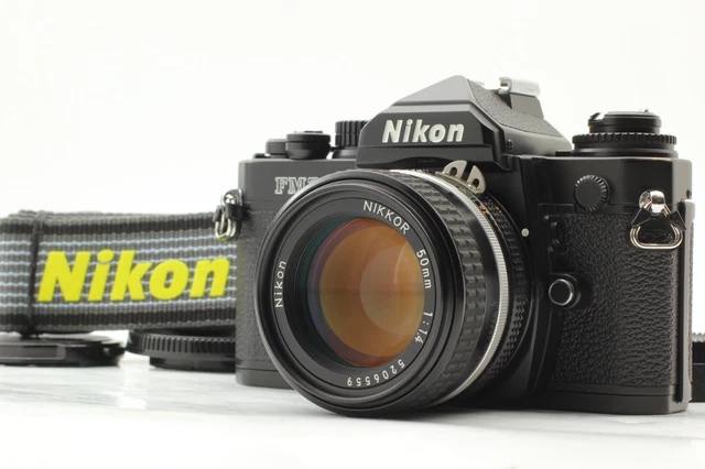 [MINT] Nikon FM3A Black SLR 35mm Film Camera Ai-s 50mm F/1.4 Lens From JAPAN K30