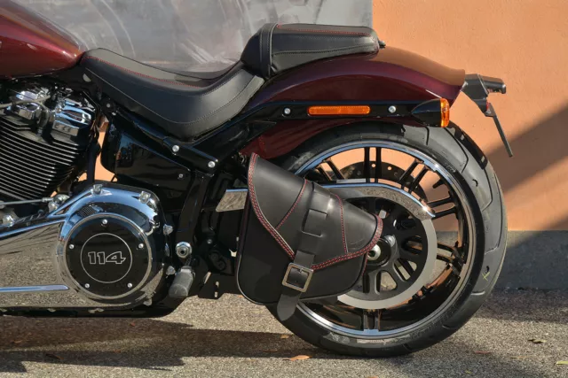 Leder SCHWINGENTASCHE Satteltasche  für 2018-2023 Harley Davidson SOFTAIL