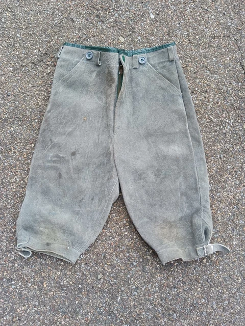 Pantaloni folcloristici bambini vecchi ragazzi pantaloni in pelle pantaloni al ginocchio circonferenza vita circa 63 cm