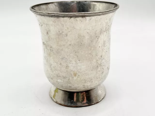 Vintage Antique Silver Plate Gr 1 Pint - 1915 County Assey Mark Pub Bar Tankard