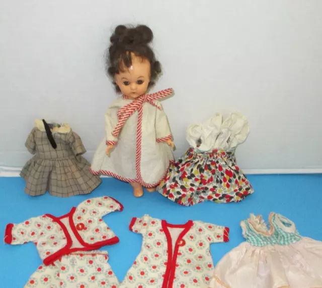 Vintage 8" Virga Doll with Clothes, Ginny Clone, 1950s