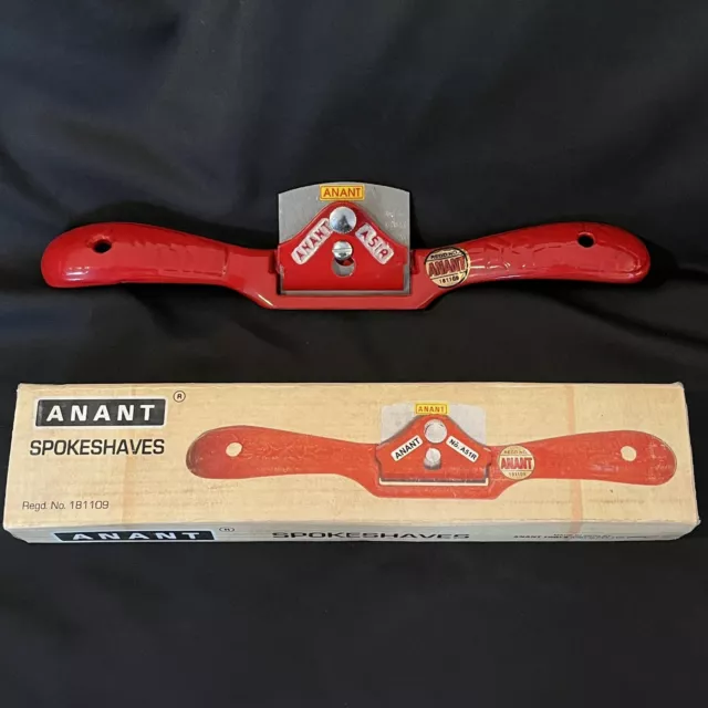 VINTAGE Anant CURVED BOTTOM SPOKE SHAVE W/ Sweetheart Blade