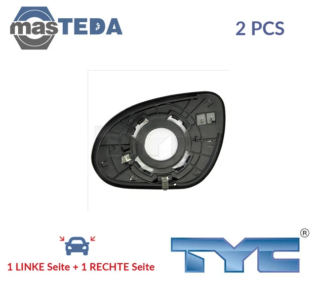 313-0038-1 AUßENSPIEGEL SPIEGELGLAS PAAR TYC 2PCS NEU OE QUALITÄT