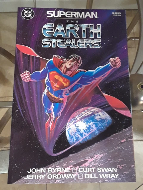 Superman: Earth Stealers (1988 DC John Byrne) & For Earth (1991) Stern / Gammill 2