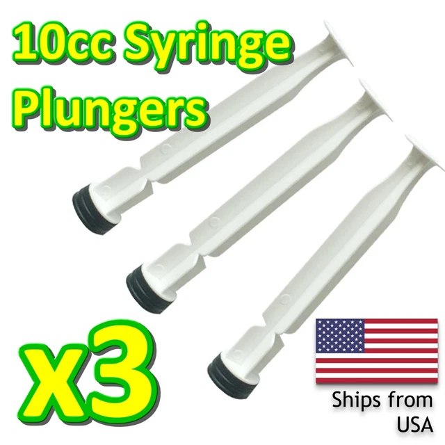 Dispensing Plunger for 10cc syringes - fits Flux/Paste Industrial 10cc Syringes
