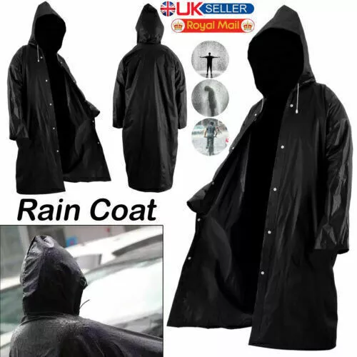 Waterproof Women Men Raincoat EVA Cloth Long Rain Coat Poncho Outdoor With Hat