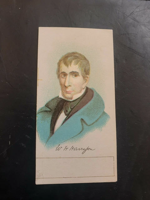 AMERICAN EAGLE 1889 N309 cigarette tobacco card PRESIDENTS OF THE US - HARRISON