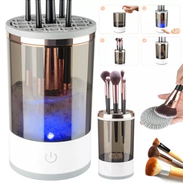 Electric Makeup Brush Cleaner & Dryer Machine Automatic Brush Fast Cleaning Tool 3