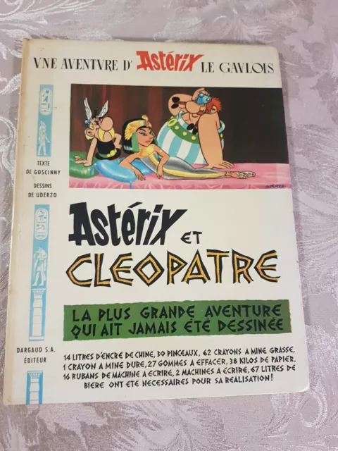 Vne Aventvre D ASTERIX Le Gavlois Et Cleopatre Hardback Book Dargaud 1965 French