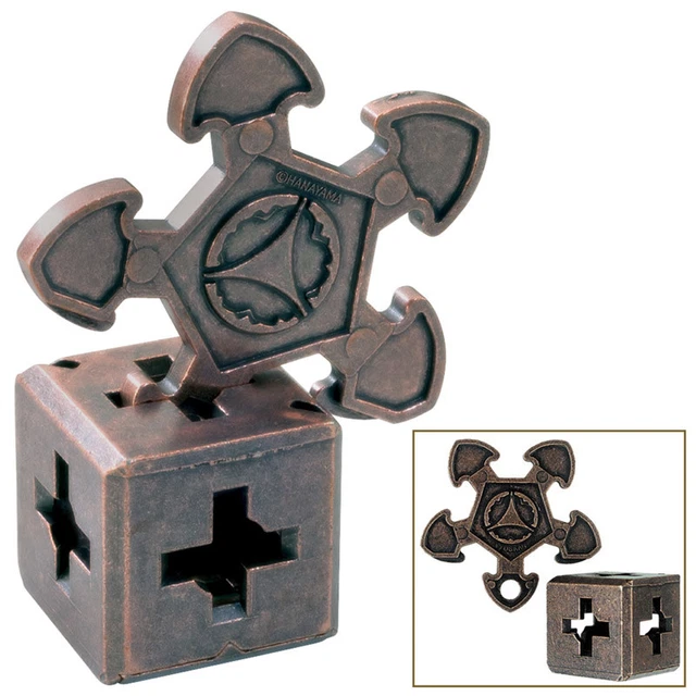 OBEST 4 Stück Metall Puzzle Set - Knobelspiele Für Erwachsene & Kinder