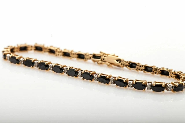 9Ct Oval Cut Lab-Created Diamond 14K Rose Gold Finish Women's Tennis Bracelet 7"