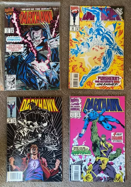 Darkhawk #11, 30, 37 & #2 Annual - Lot of 4 - Marvel Comics, 1992-93 - VF-