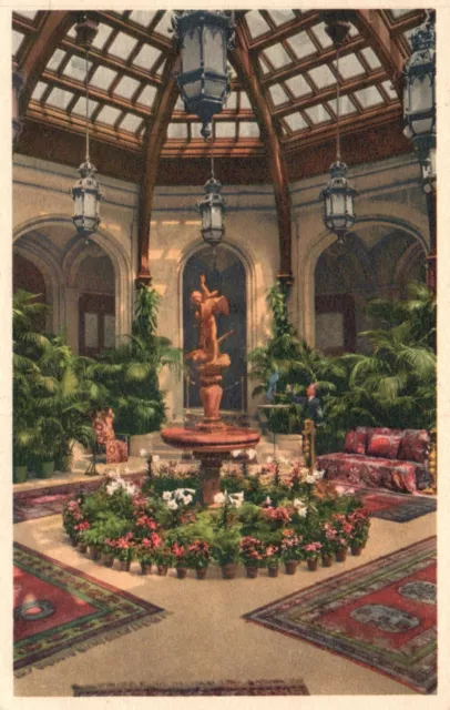 Postcard NC Asheville Biltmore House & Gardens Palm Court Vintage PC H930