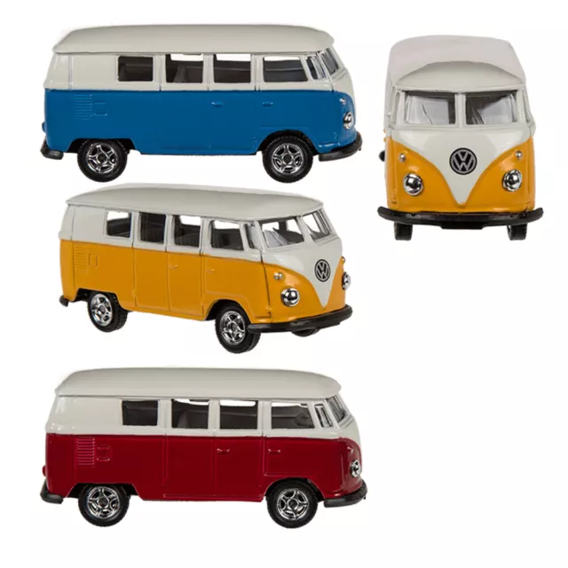 Modellauto Volkswagen VW Bus T1 Bulli 1:60 Metall Spielzeugauto Welly NEX