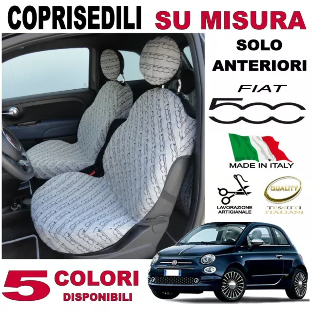 COPRISEDILI FODERINE SU MISURA IN ECOPELLE PER FIAT 500 LOUNGE STILE ITALIA  - L'Accessorauto SRLS