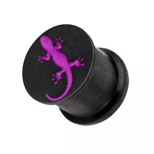 Silicone Oreille Flesh Tunnel Plug Piercing 3D Hider Bouchon Lézard Motif