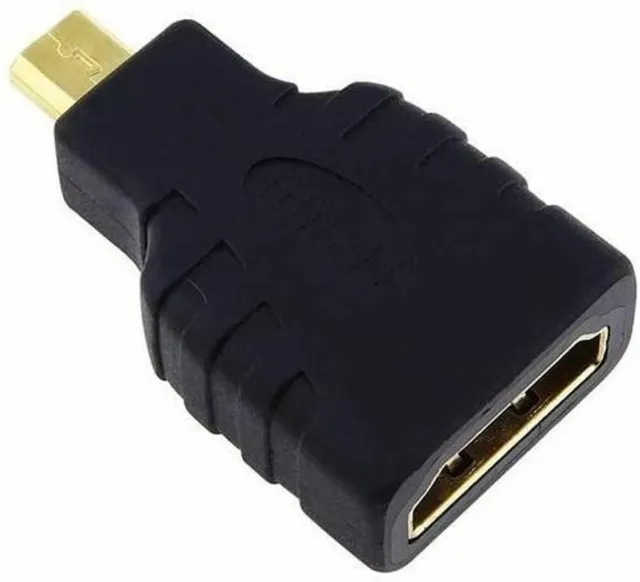 Convertisseur Micro HDMI Mâle vers HDMI Femelle Changeur Adaptateur