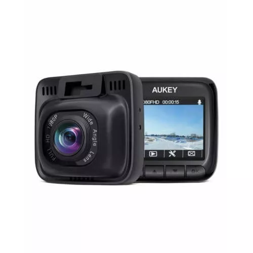 Aukey Dash Cam 1080P Full Hd Telecamera Per Auto Grandangolo 170° Con Display