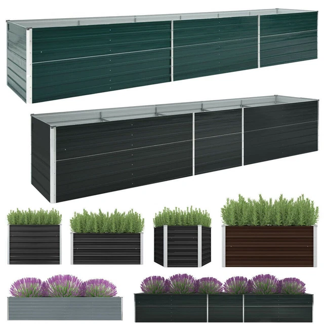 Hochbeet Pflanzkübel Verzinkter Stahl Pflanzkasten Kräuterbeet Gartenbeet Metall