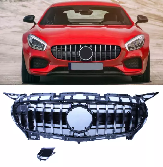 Rejilla radiador mercedes-benz amg gt c190 coupe cromo 2 puertas 2014-2017