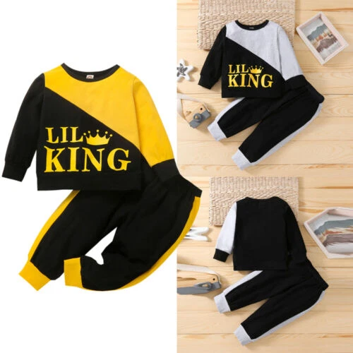 2 pz pantaloni top neonati bambini a maniche lunghe abiti tuta set vestiti